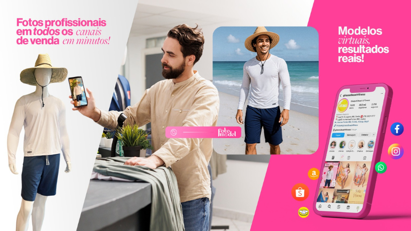 FotoModel te guía en el paso a paso para transformar tus piezas en contenido visual impactante.